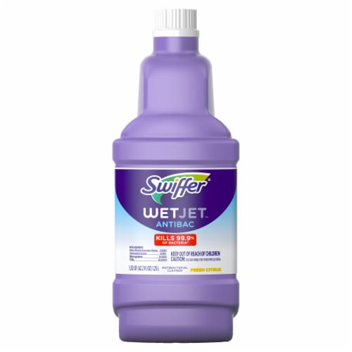 Swiffer WetJet Fresh Citrus Scent Spray Mop Refill Perspective: front