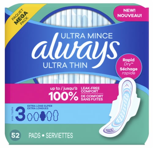 Always Wings Ultra Mince Ultra Thin Pads Perspective: front