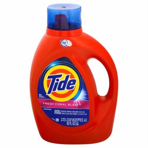Tide® Fresh Coral Blast™ High Efficiency Liquid Laundry Detergent Perspective: front