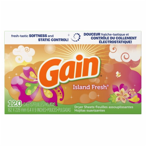 Gain Island Fresh Dryer Sheets