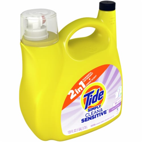 Tide Simply Clean & Sensitive Cool Cotton Liquid Laundry Detergent, 128 fl  oz - Jay C Food Stores