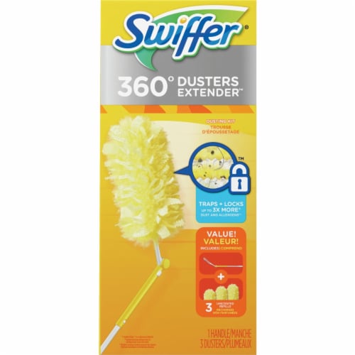 Swiffer Duster Heavy Duty Super Extendable Handle Pet Starter Kit