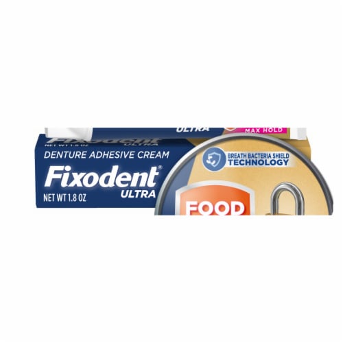 Fixodent Ultra Max Hold Food Seal Secure Denture Adhesive, 1.8 oz - Metro  Market