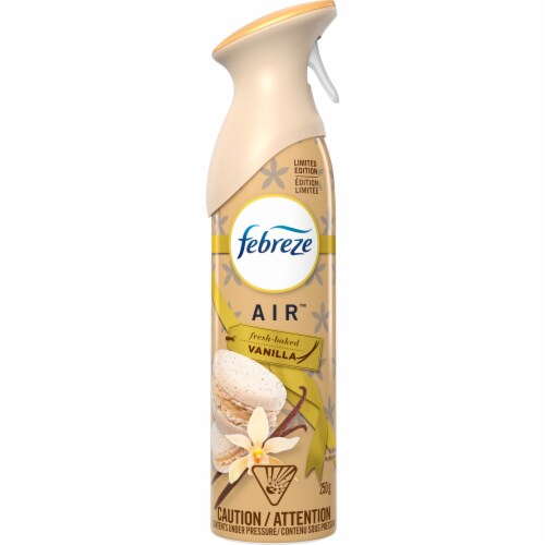 Febreze Air Limited Edition Fresh-Baked Vanilla Freshening Aerosol Spray Perspective: front
