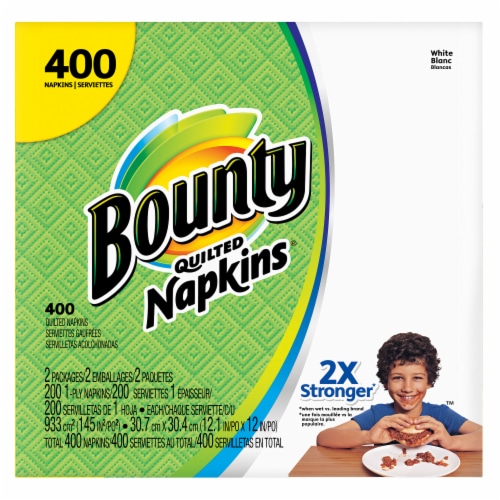 Bounty Print Paper Napkins Perspective: front
