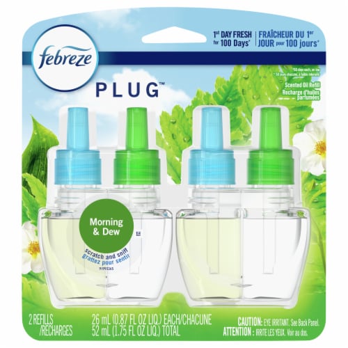 Febreze Plug™ Morning Dew Air Freshener Refill Perspective: front