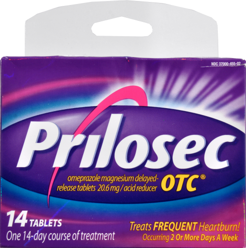 Prilosec OTC 20.6 mg Acid Reducing Delayed Release Tablets Perspective: front