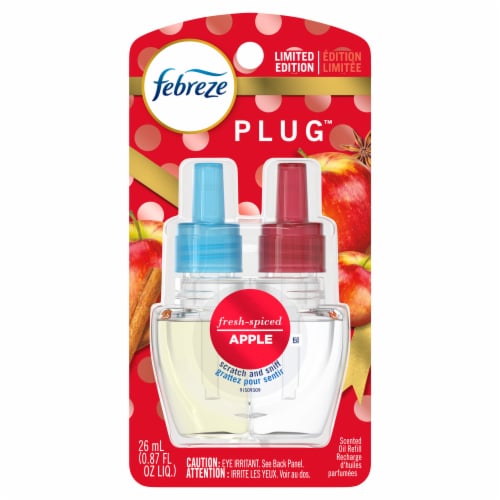 Febreze Plug™ Fresh-Spiced Apple Scented Oil Refill Perspective: front