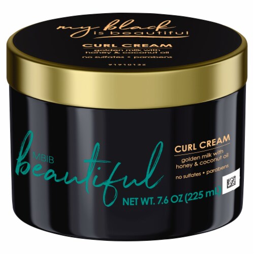 My Black is Beautiful Coconut Oil Honey and Turmeric Curl Cream Perspective: front