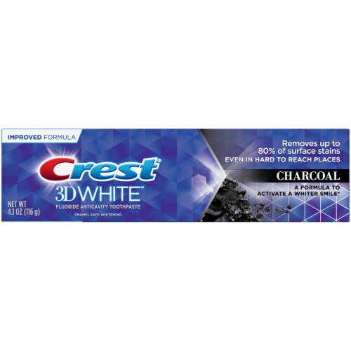 Crest 3D White Charcoal Whitening Toothpaste Perspective: front