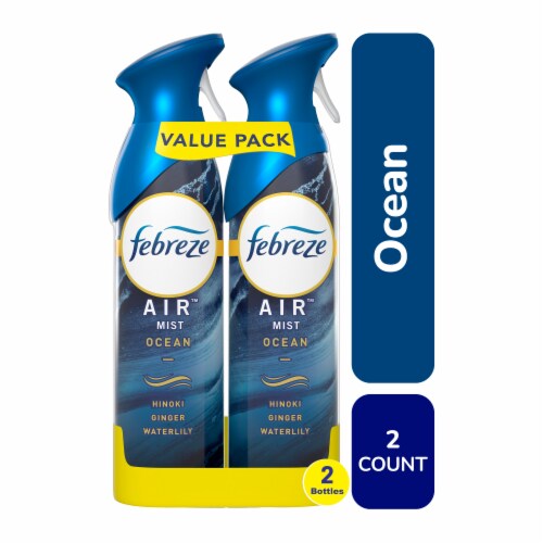 Febreze Ocean Scent Odor-Fighting Air Freshener Aerosol Can Twin Pack, 2 ct  / 8.8 oz - Harris Teeter