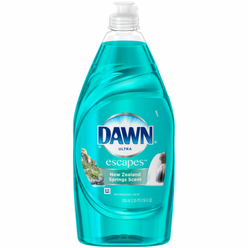 Dawn Ultra Escapes New Zealand Springs Scent Dishwashing Liquid Perspective: front