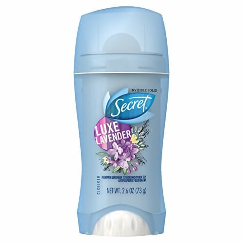 Secret Invisible Solid Lavender Scent Antiperspirant and Deodorant Perspective: front
