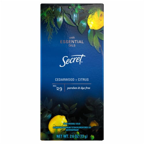 Secret Cedarwood + Citrus Scent Antiperspirant Deodorant Perspective: front