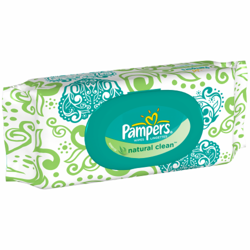 Pampers Soft Care Unscented Baby Wipes Perspective: front