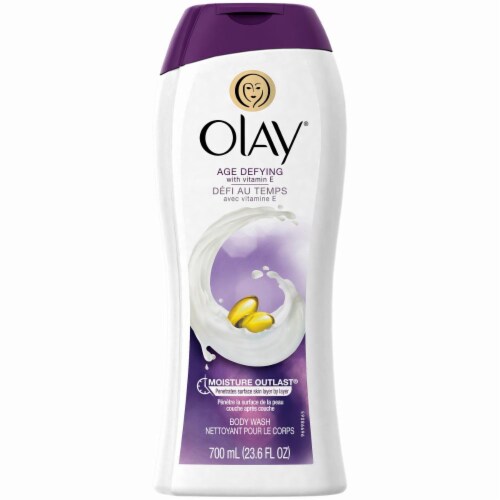 Olay Age Defying with Vitamin E Body Wash Perspective: front