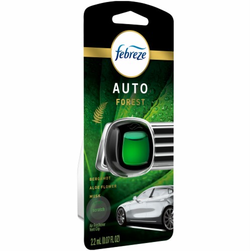 Febreze Auto Forest Air Freshener Car Vent Clip Perspective: front