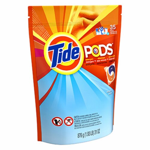 Tide PODS Light Ocean Mist Liquid Laundry Detergent Pacs, 31 ct