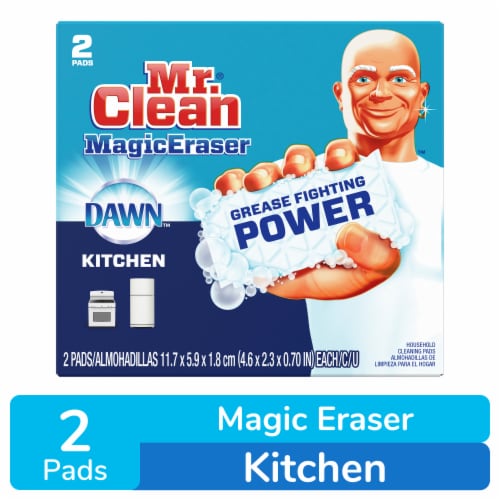 Mr. Clean Magic Eraser Kitchen Cleaning Pads with Dawn and Durafoam, 2