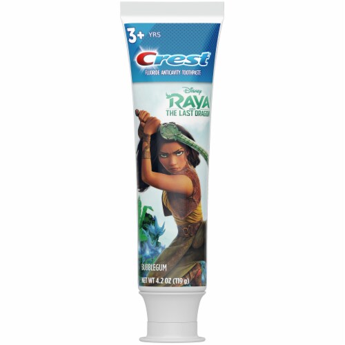 Crest Disney Raya and the Last Dragon Bubblegum  Kids Toothpaste Perspective: front