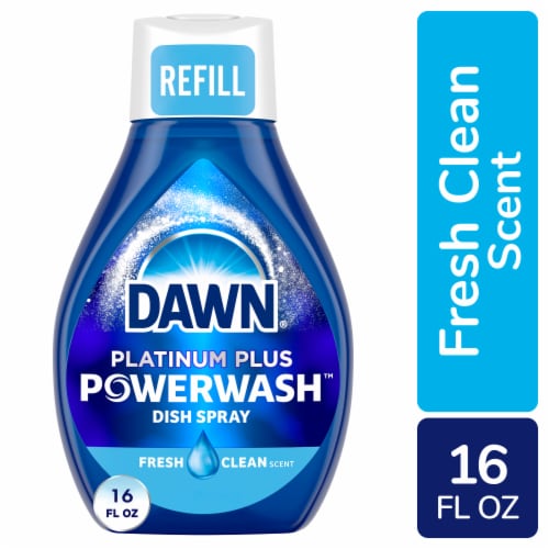 Dawn Platinum Powerwash Spray Fresh Scent Dish Soap Refill Perspective: front
