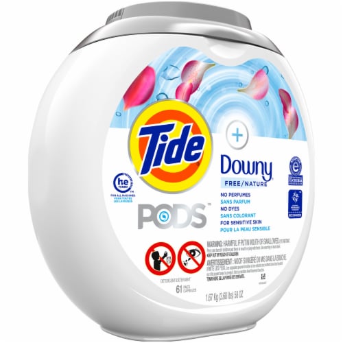 Tide Pods with Downy Laundry Detergent Pods Perspective: front