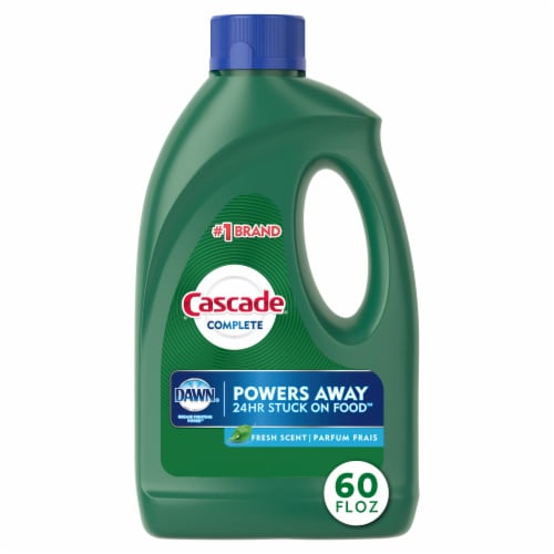 Cascade Complete Gel Fresh Scent Dishwasher Detergent Perspective: front