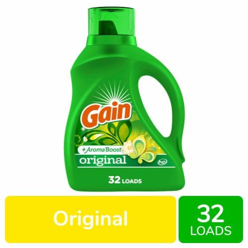 Gain + Aroma Boost Original Liquid Laundry Detergent Perspective: front