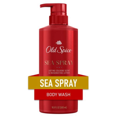 Old Spice Men's Sea Spray Lasting Cologne Scent Body Wash Perspective: front