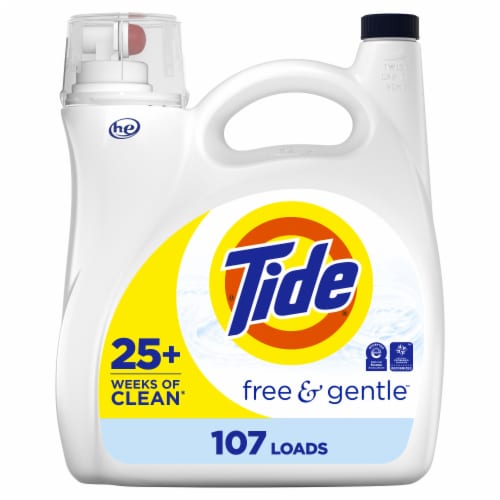 Tide HE Free & Gentle Liquid Laundry Detergent Perspective: front