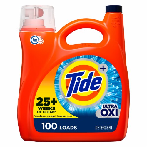 Tide HE Ultra Oxi Liquid Laundry Detergent Perspective: front