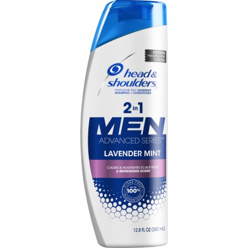 Head & Shoulders 2 in 1 Men Advanced Series™ Lavender Mint Dandruff Shampoo Perspective: front