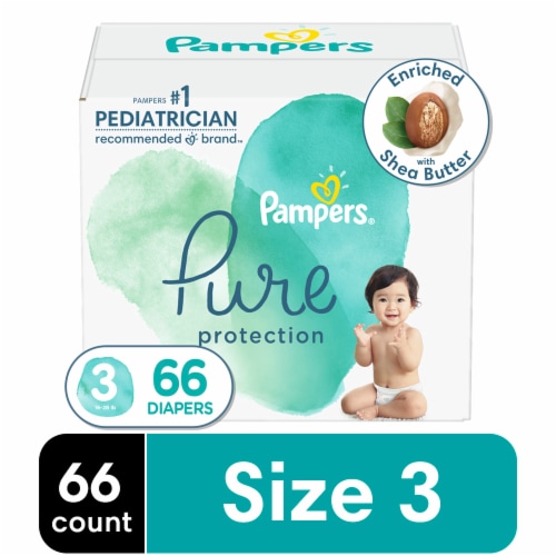 Clam Dollar Kalmte Pampers Pure Protection Diapers Size 3, 66 ct - Dillons Food Stores