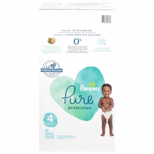 Pampers Pure Protection Size 4 Diapers Perspective: front