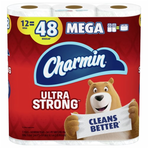 Charmin® Ultra Strong™ Toilet Paper Tissue Mega Rolls, 12 rolls