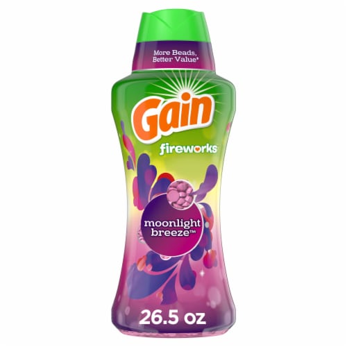 Gain Fireworks Moonlight Breeze In-Wash Scent Booster Beads Perspective: front