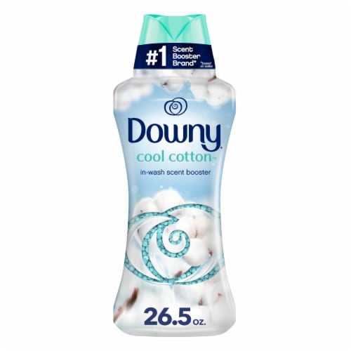 Downy In-Wash Laundry Scent Booster Beads, Cool Cotton, 26.5 oz Perspective: front