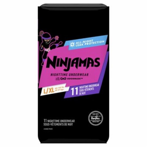 Pampers® Ninjamas Large/X-Large 11-Count Girls' Nighttime Underwear, 1 unit  - Ralphs