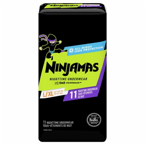 Ninjamas Boys Nighttime Underwear, Youth L/XL / 11 ct - Food 4 Less