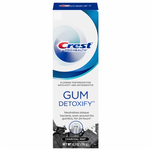 Crest® Pro Health™ Gum Detoxify Charcoal Soft Mint Fluoride Toothpaste Perspective: front