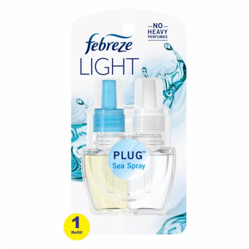Febreze Sea Spray LIGHT Fade Defy PLUG Air Freshener Oil Refill Perspective: front
