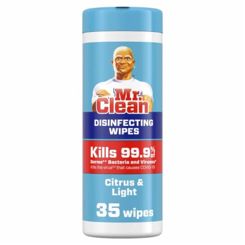 Procter & Gamble 105194 Citrus Scent Disinfecting Wipes, 35 Count Perspective: front