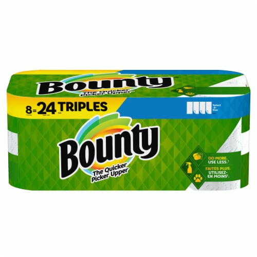 Bounty Triple Roll Select-A-Size White Paper Towels