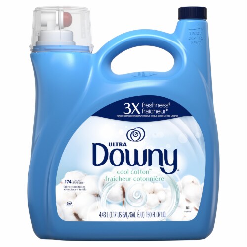 Downy HE Compatible Cool Cotton Rinse & Refresh Liquid Laundry Odor Remover  and Fabric Softener, 25.5 fl oz - Kroger