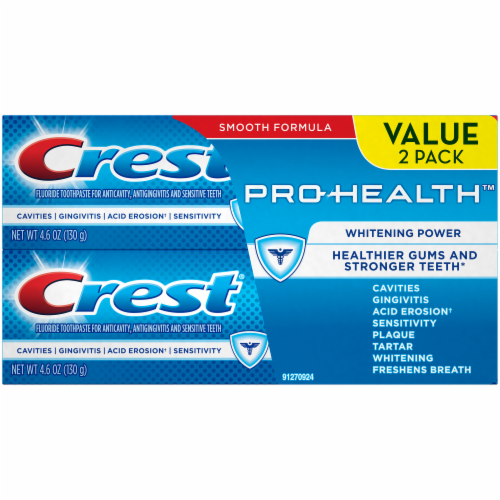 Crest Pro Health Extra Whitening Power Twin Pack Perspective: front