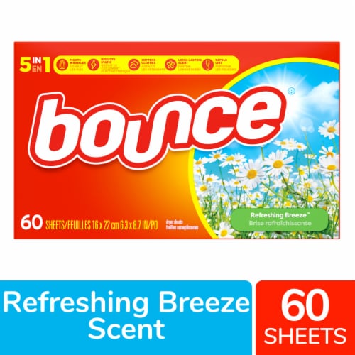 Bounce Refreshing Breeze Dryer Sheets Perspective: front