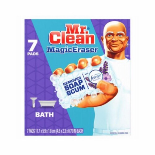 Procter & Gamble 116315 Mr. Clean Lavender Magic Bath Eraser, 7 Count - Pack of 4 Perspective: front