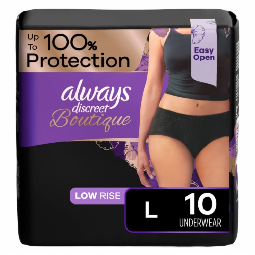 Always Discreet Boutique Low Rise Size Large Incontinence