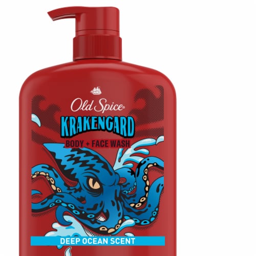 Old Spice Cleansing Body Wash for Men, 24/7 Shower Clean, 2 in 1 Face and Body Wash Perspective: front