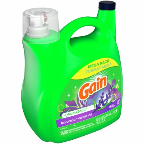 Gain Lavender AromaBoost Mega Pack Liquid Laundry Detergent Perspective: front